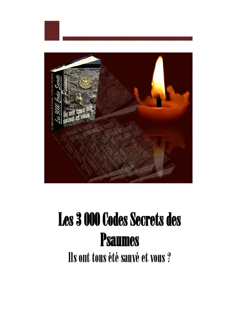Les 3000 Codes Secrets Des Psaumes